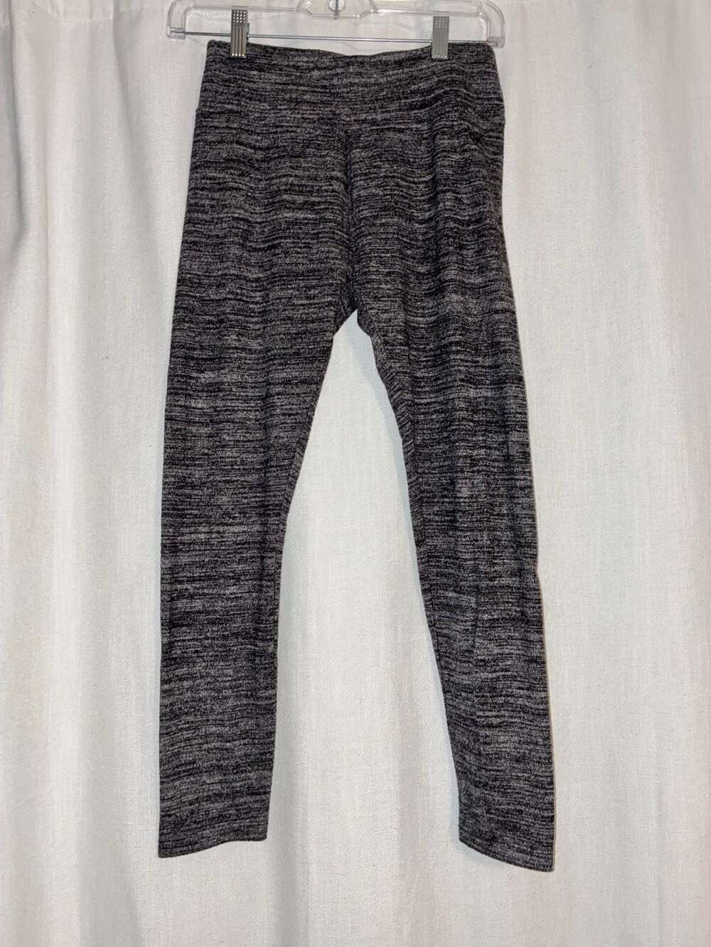 Justice Girls Grey Space Dye Active Leggings Size 14/16